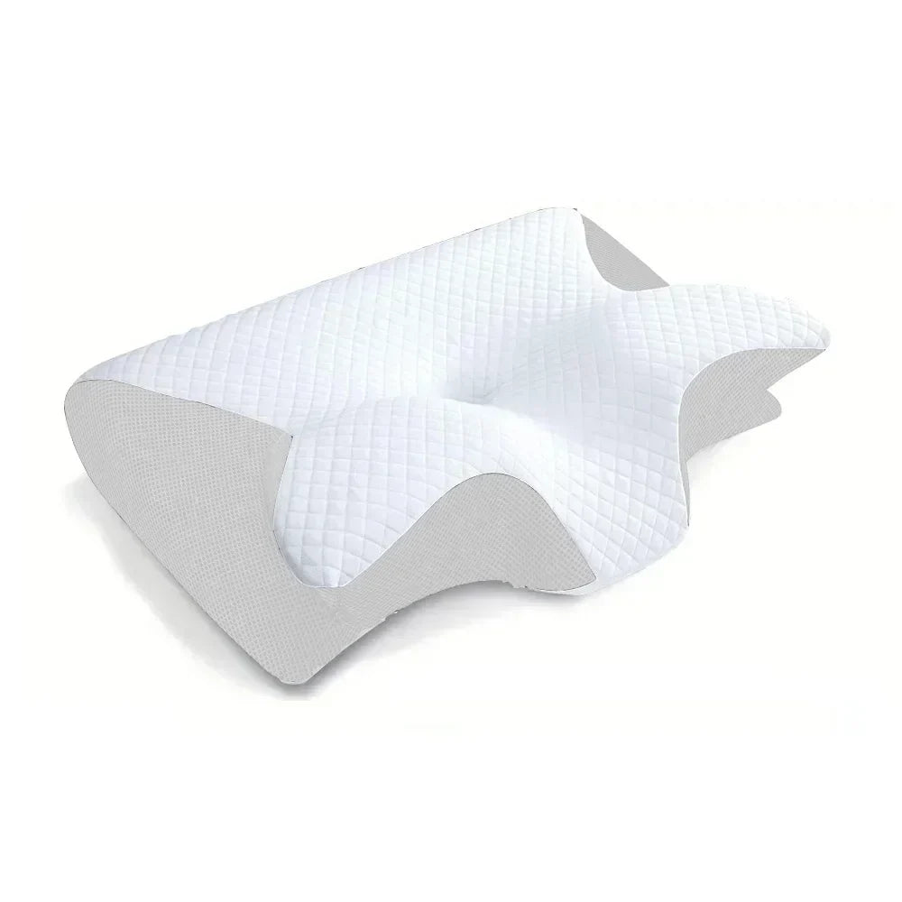 Memory Foam Cervical Neck Pillow Orthopaedic Slow Rebound Support for Sleep &amp; Relaxation