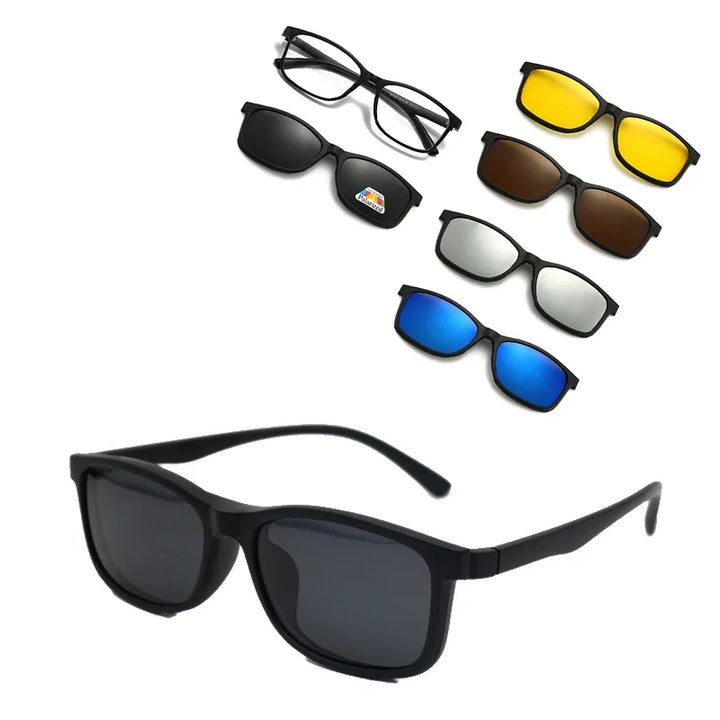 Magnetic Clip Sunglasses Interchangeable Lens Set 5 Lenses Polarized Prescription Ready Summer 2026 Gift