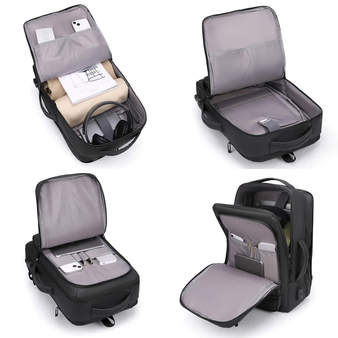 Travel Backpack Expandable Unisex Laptop And Business Style Fall 2026 Travel Companion
