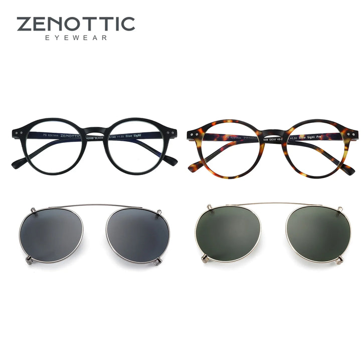 Clip On Sunglasses Retro Round Frames Anti Blue Light Polarizing Clip Ons Summer 2026