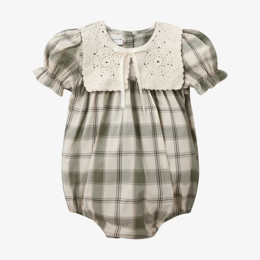 Soft Unisex Kids’ Matching Outfits – Plaid Grid, Floral, 100% Cotton, Summer Casual Wear