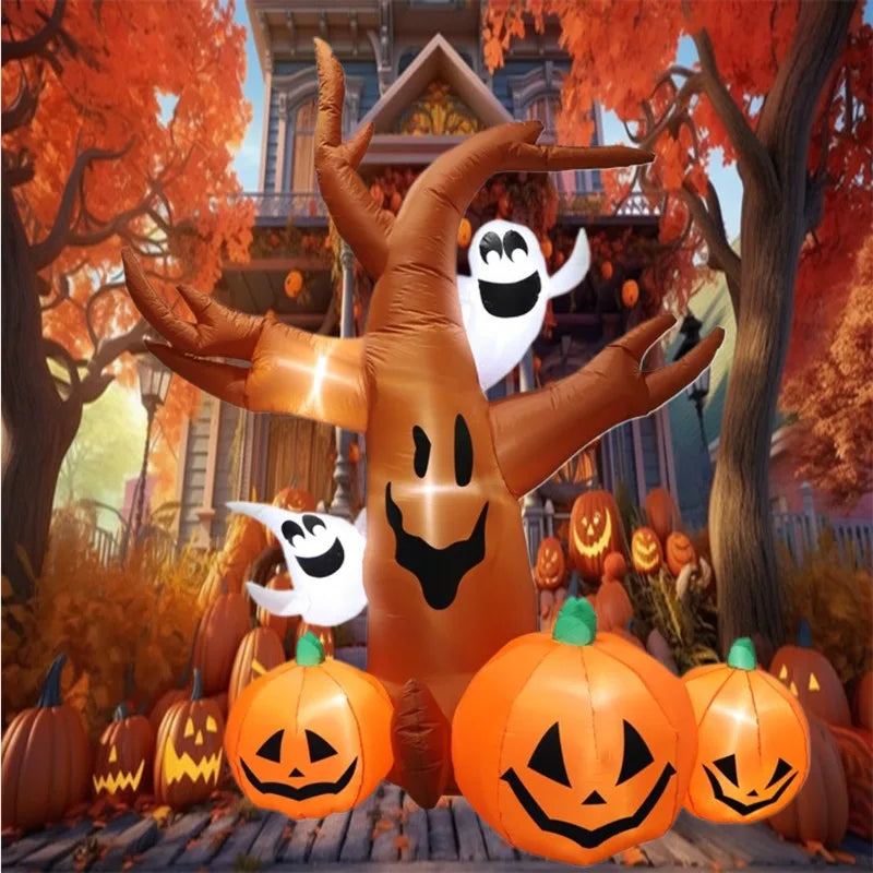 Inflatable Halloween Decoration Pumpkin Tree Outdoor Fall 2025