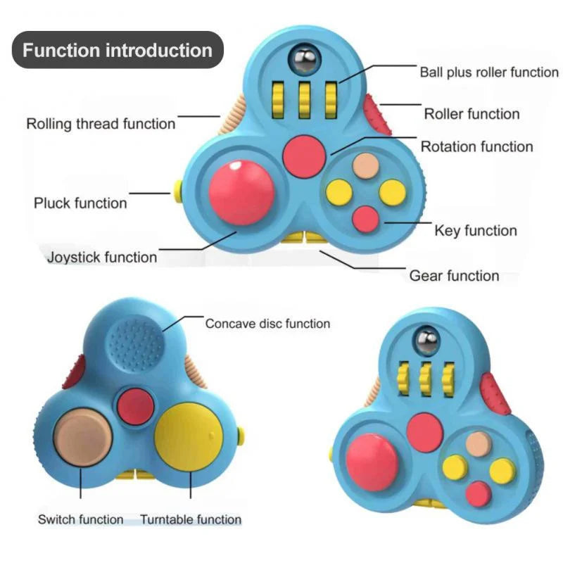 Fidget Toy Rotating Magic Spinner Calming Focus 2025