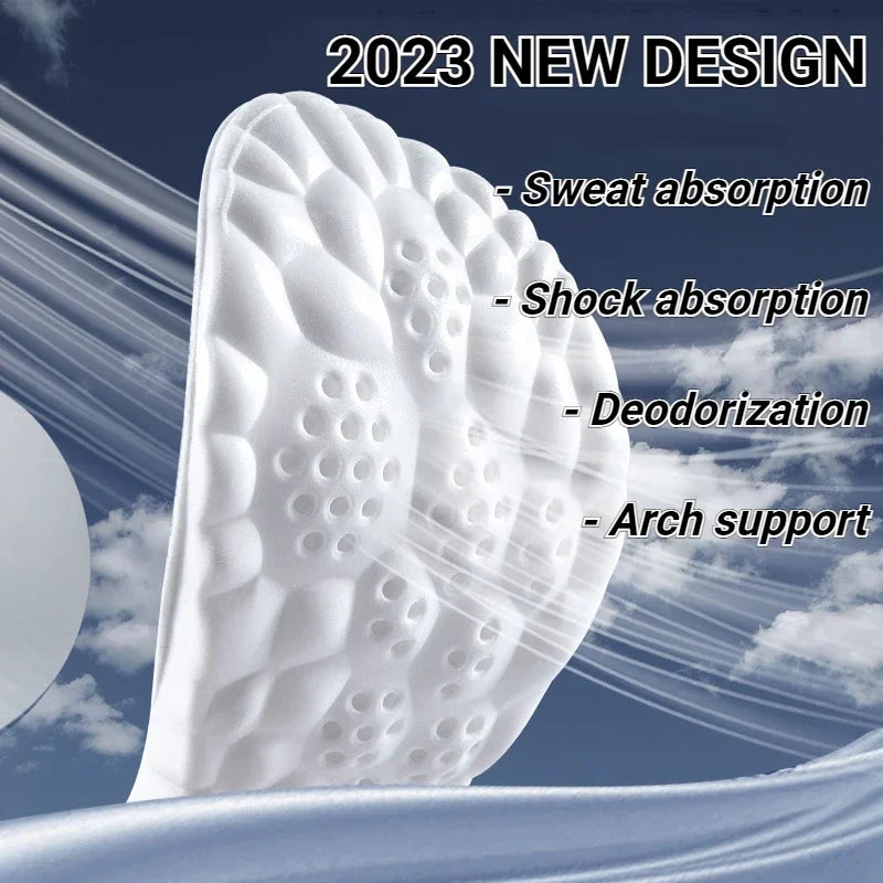 4D Massage Insoles – Ultra Soft Orthopaedic Insoles For Running Shoes, Arch Support, Back To School 2025 Comfort
