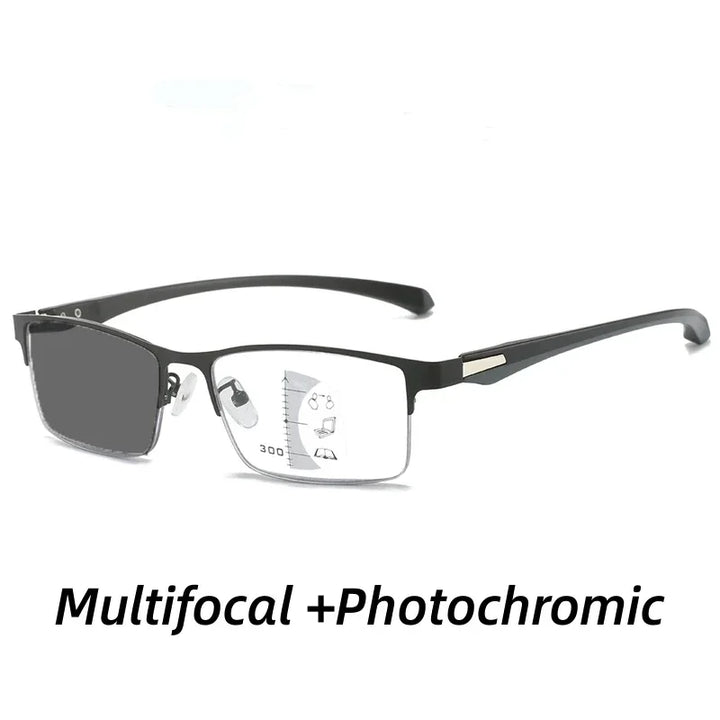 Reading Glasses Progressive Multifocal Photochromic Half Frame Fall 2026 Anti-Blue Light Far Sight Eyewear