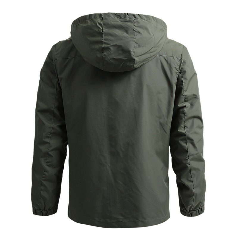 Waterproof Mens Tactical Jacket - Hooded, Lightweight