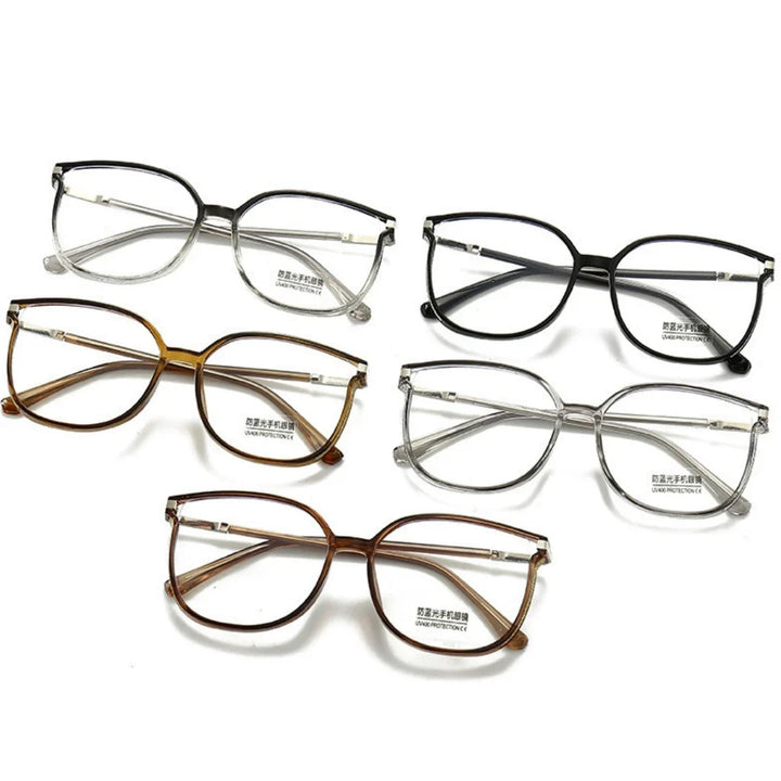 Blue Light Blocking Glasses Big Frame Eyewear Summer 2026 Trend Ultra Light Alloy Frame All Day Comfort