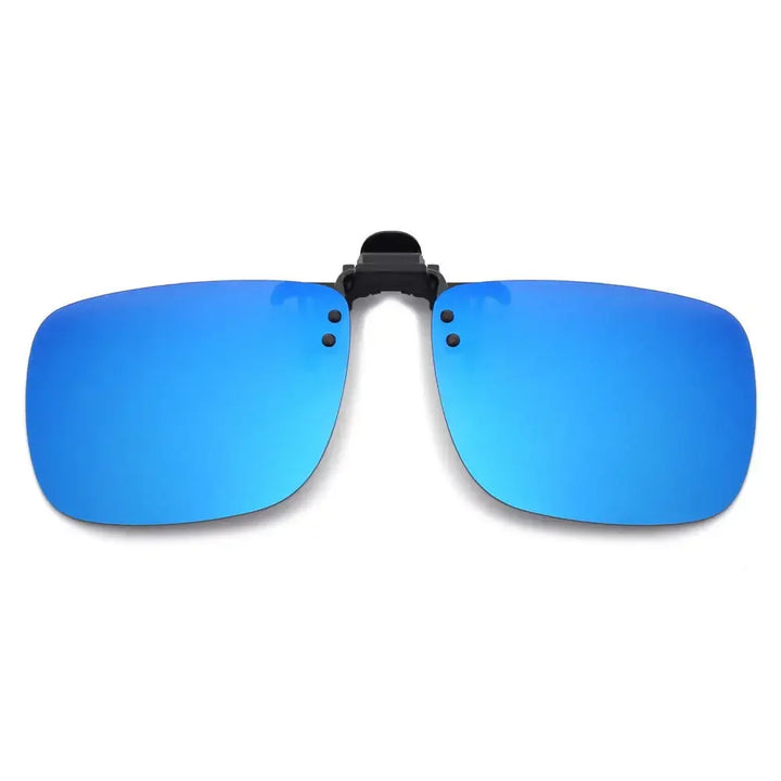 Clip-On Sunglasses Polarized UV400 Night Vision Driving Glasses Square Clip-Ons Anti-Glare Vintage Style 2026