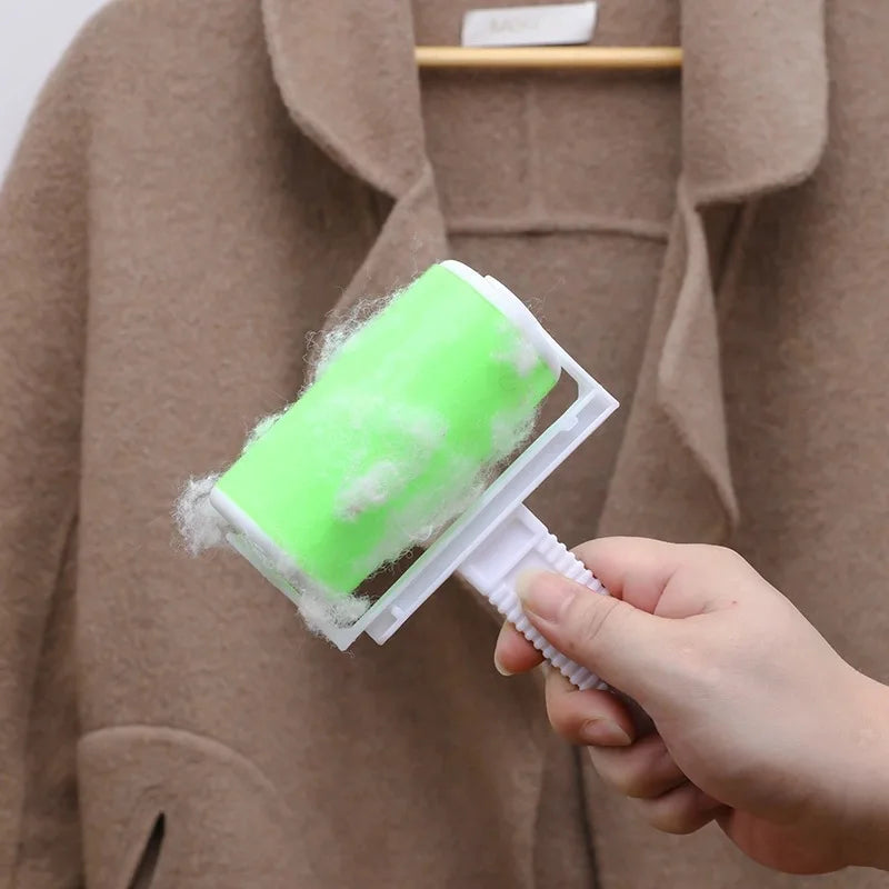 Washable Clothes Hair Sticky Roller with Cover for Pet Hair Removal