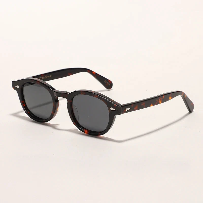 Polarized Sunglasses Vintage Round Acetate Frame Summer 2026 Driving Glare Reduction Gift Idea