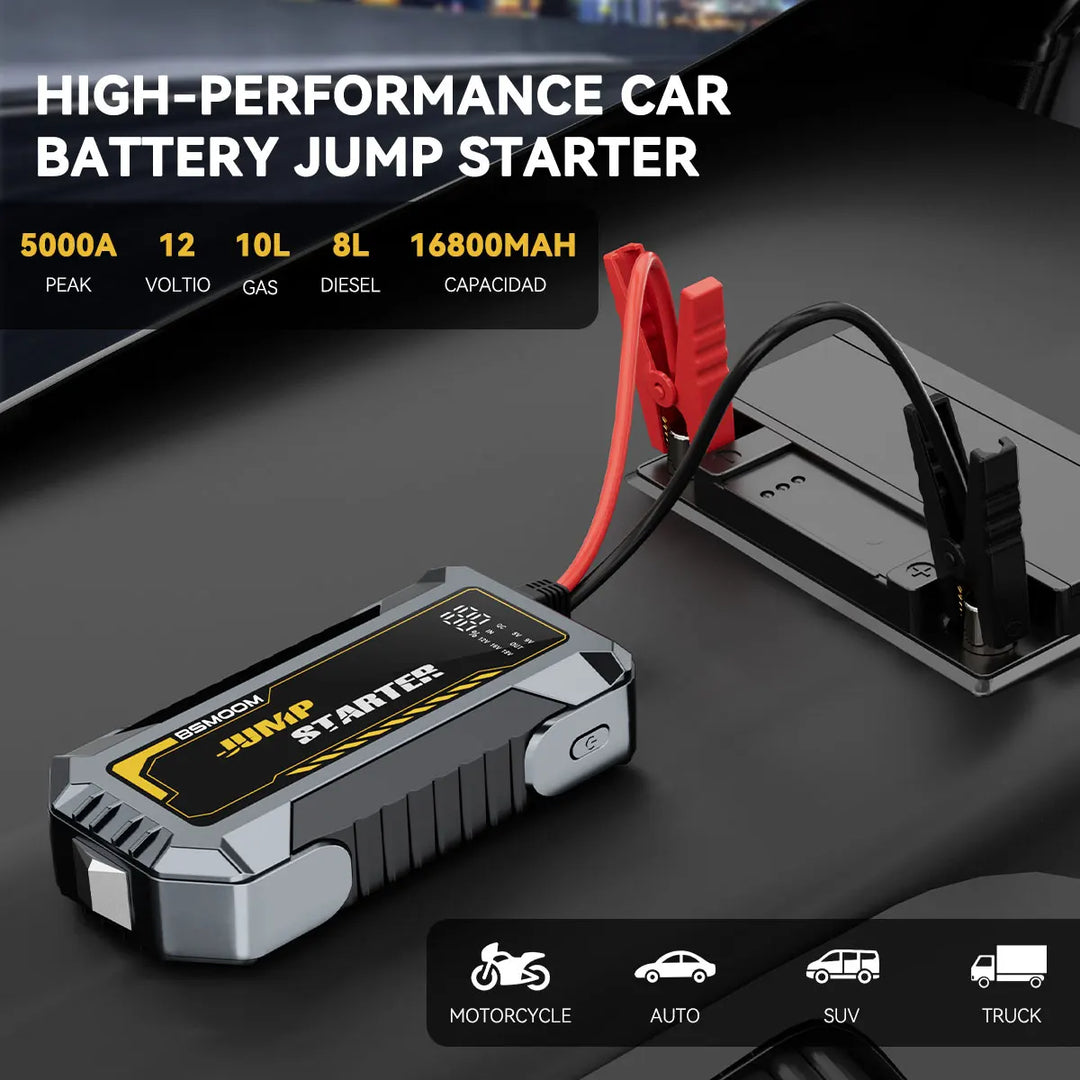 Jump Starter Power Bank 12V Car Booster Portable Emergency Charger Fall 2025 Gift Idea
