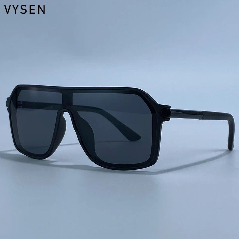 Sunglasses Shield OnePiece Steampunk Oversized Metal Frame Sports Sunglasses Fall 2026 Trend Premium Build