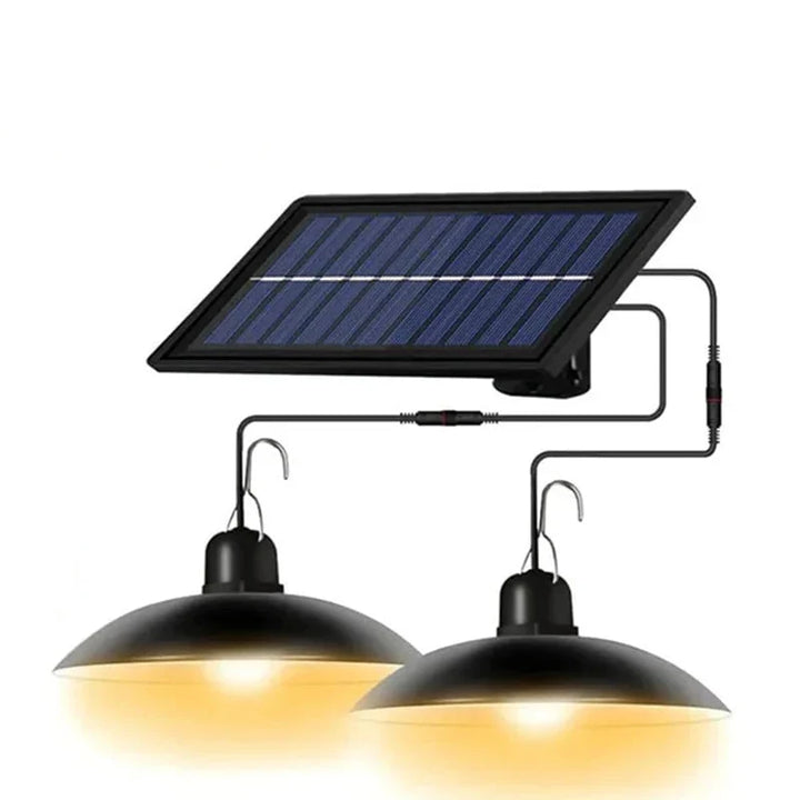 Solar Pendant Light With Remote Control, Outdoor Waterproof LED Lamps For Shed Barn Backyard Patio 2026