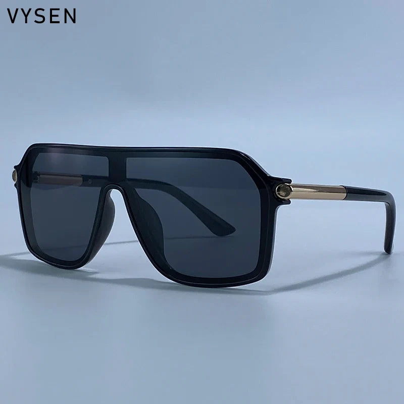 Sunglasses Shield OnePiece Steampunk Oversized Metal Frame Sports Sunglasses Fall 2026 Trend Premium Build