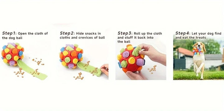 Dog Snuffle Ball Toy – Bite Resistant Rubber Interactive Nose Work Foraging Enrichment Toy for Dogs 2026