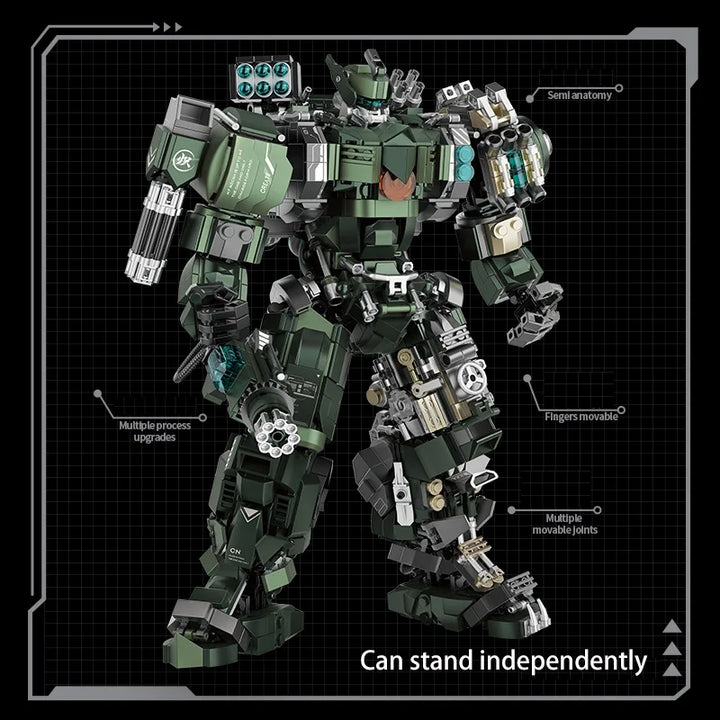 Mecha Building Set Mech Warrior Battle Robots Kit Fall 2025 Gift for Kids and Adults Creative STEM Play