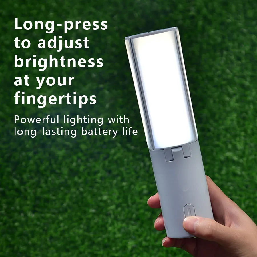 Folding Outdoor Camping Light Portable Lantern Rechargeable 3 Modes Dimmable for Tent Emergency Use