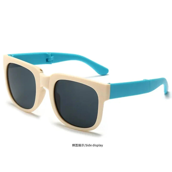 Kids Sunglasses Foldable Square Frame UV400 Protection for Outdoor Play Summer 2026 Gift Idea
