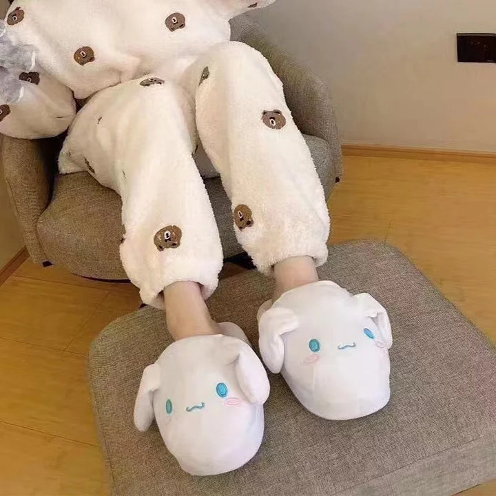 Cinnamoroll Cotton Slippers With Moving Ears For Couples