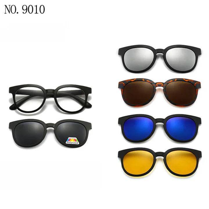 Magnetic Clip Sunglasses Interchangeable Lens Set 5 Lenses Polarized Prescription Ready Summer 2026 Gift