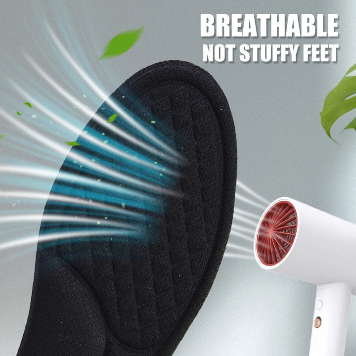 Memory Foam Orthopaedic Insoles 12 Pack Antibacterial Plantar Fascia Insole