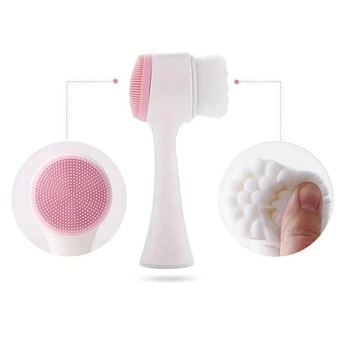 Silicone Pet Paw Cleaner &amp; Massage Brush - Dual-Sided Dog Grooming Tool for Healthy Coats