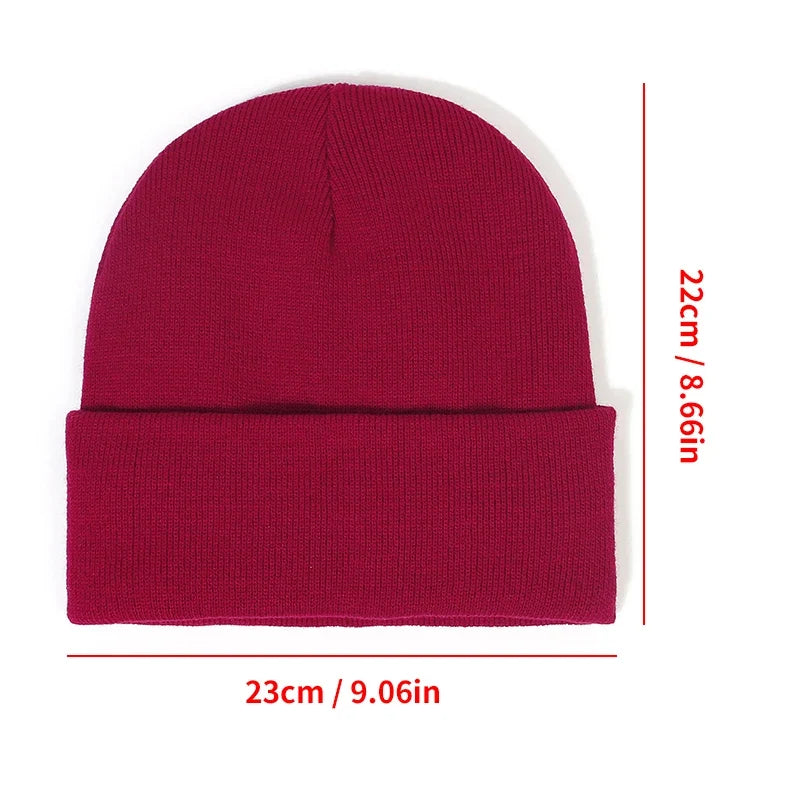 Winter Knit Beanies Womens Satin Lined Beanie Cap - Thick Chunky Soft Skull Hat for Winter