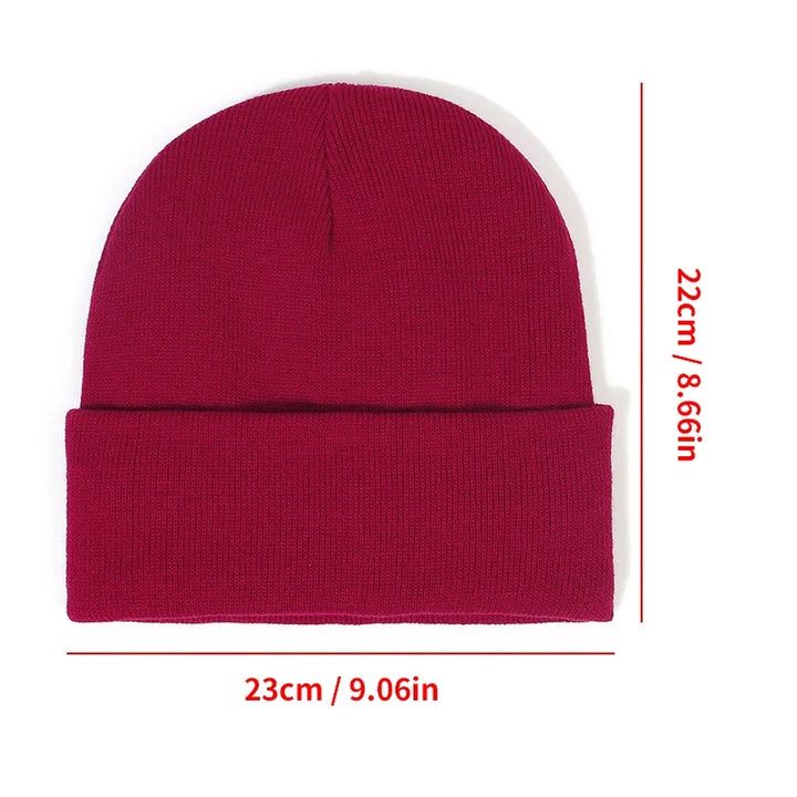 Winter Knit Beanies Womens Satin Lined Beanie Cap - Thick Chunky Soft Skull Hat for Winter