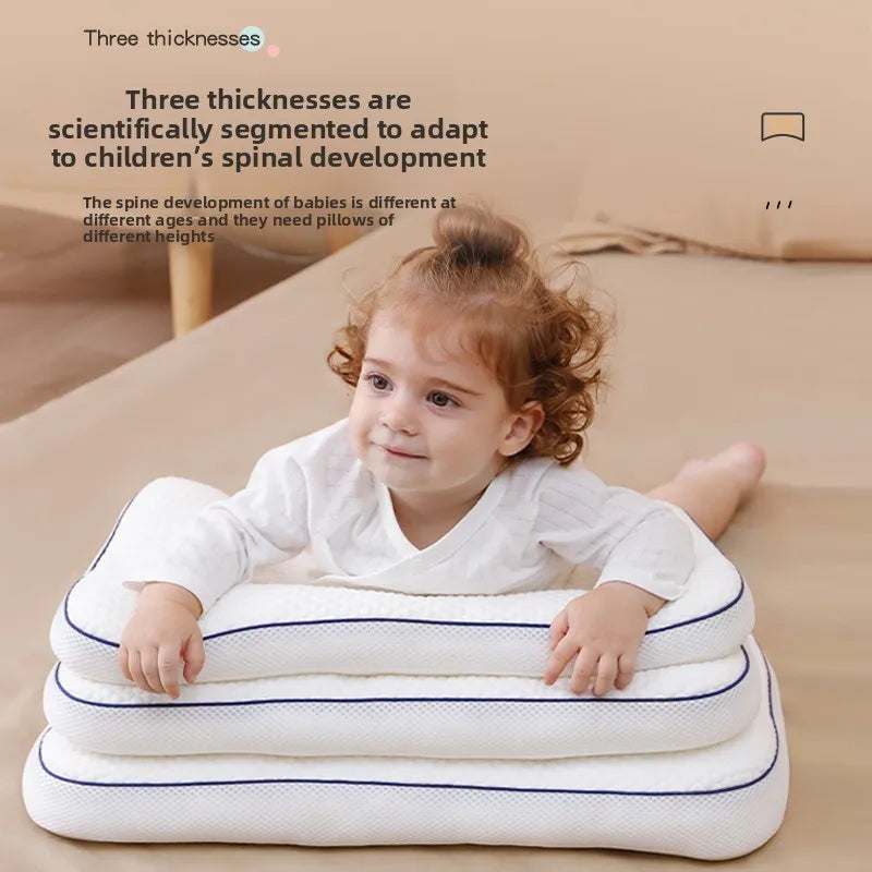 Baby Neck Support Pillow – All-Season Cotton Sleeping Pillow for Toddlers &amp; Kindergarten Kids