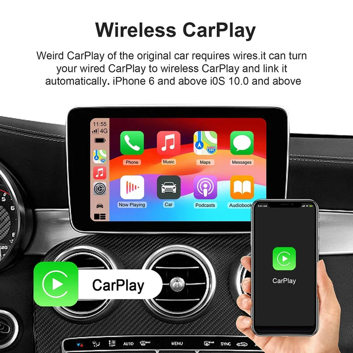 CarPlay AI Box Wireless CarPlay Android Auto Smart TV Box Fall 2025 Netflix YouTube In Car
