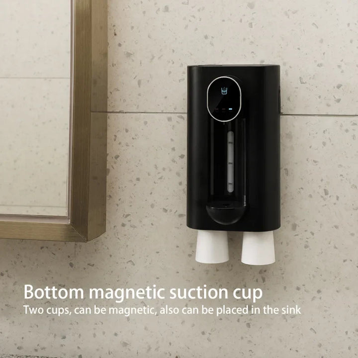 Automatic Mouthwash Machine Wall-Mounted 540ml Dispenser for Bathroom