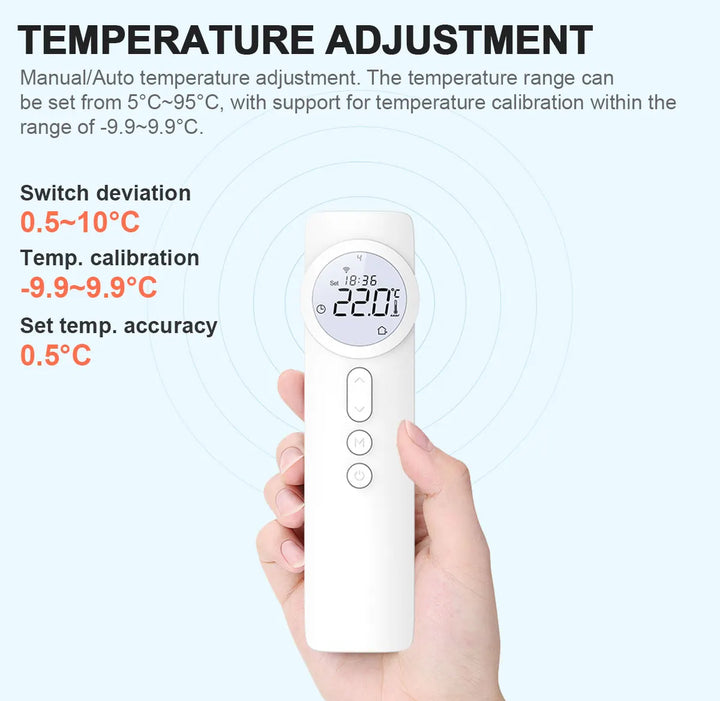 Smart Thermostat WiFi RF433 - Temperature Controller For Gas Boilers And Floor Heating, Fall 2025 Energy Saving