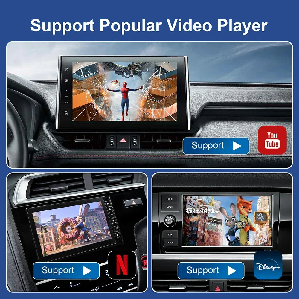 Android TV Box CarPlay AI Wireless BuiltIn Play Store Android Auto YouTube Netflix Fall 2025 Trend Gift