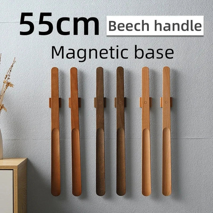 Shoehorn Wooden Magnetic 55cm Beech Long Handle Easy Wear