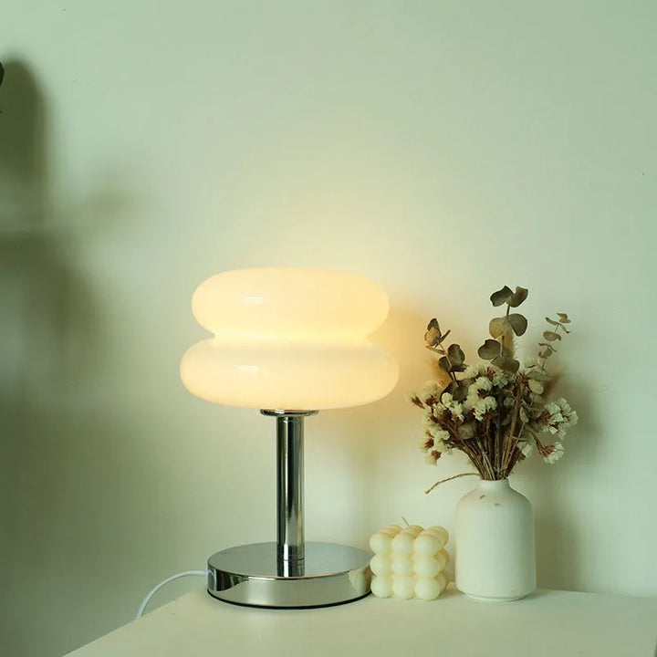 Macaron Glass Table Lamp Trichrome Night Light Eye Guard