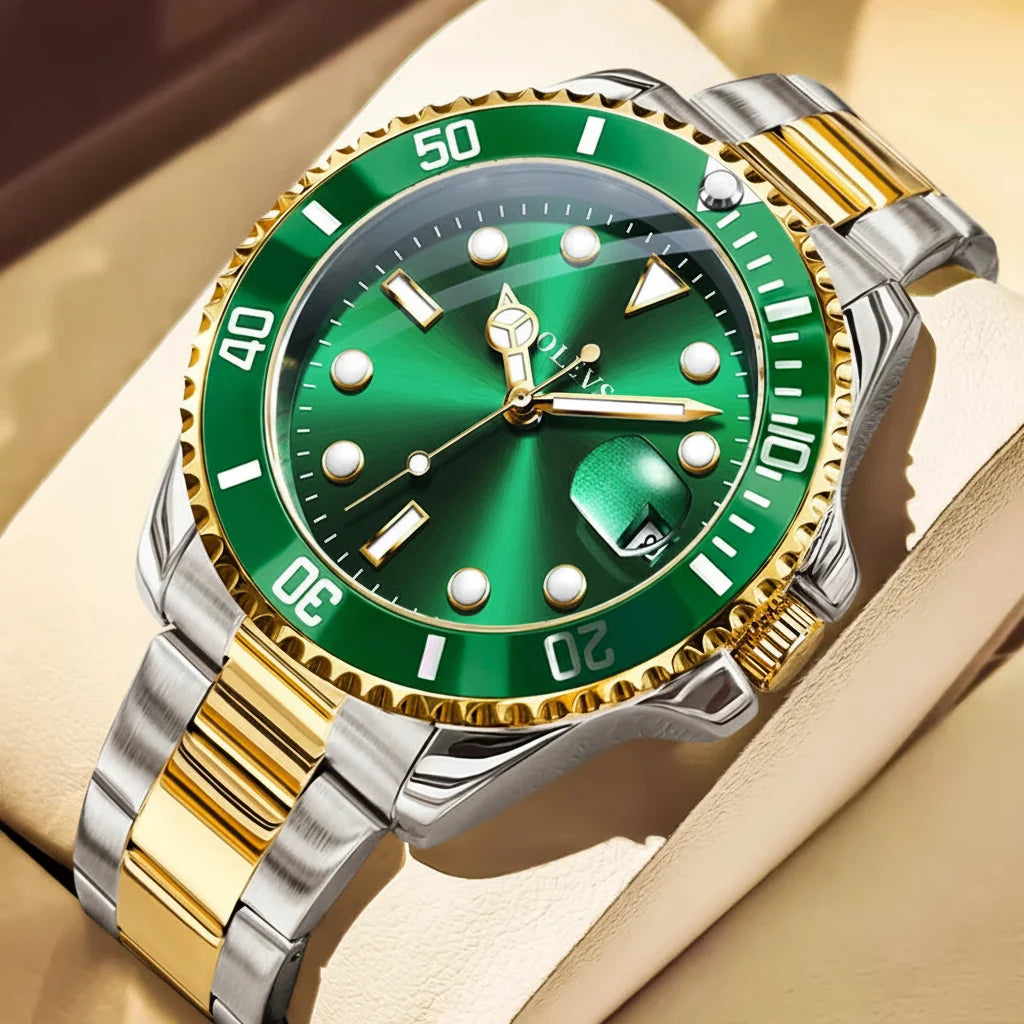 Quartz Watch Stainless Steel Date Classic Dress Watch Gift