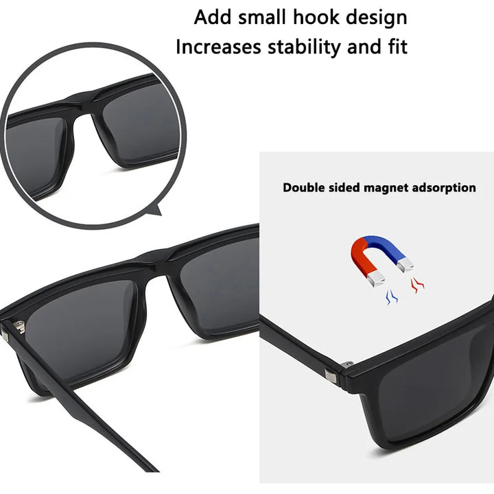 Magnetic Clip Sunglasses Interchangeable Lens Set 5 Lenses Polarized Prescription Ready Summer 2026 Gift