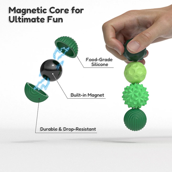 Magnetic Ball Fidget Toy Silicone Sensory Stress Relief