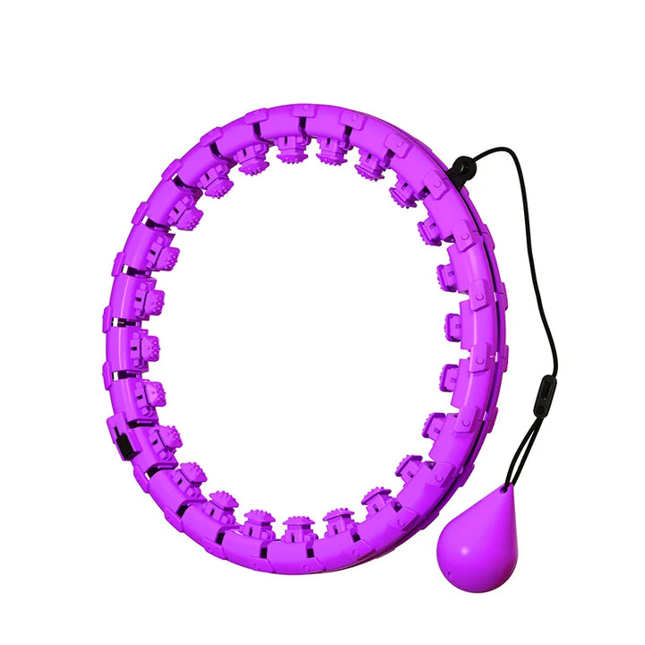 Smart Adjustable Fitness Hula Hoop 24-Section – Waist Massager Weight Loss Cardio Training 2026