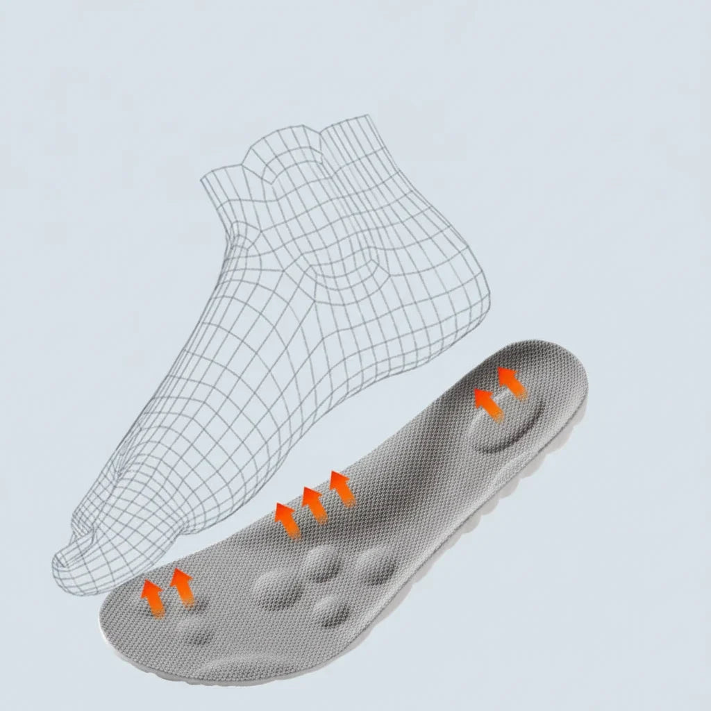 Sport Latex Insoles with Arch Support – Breathable Cushion Plantar Fascia Insole