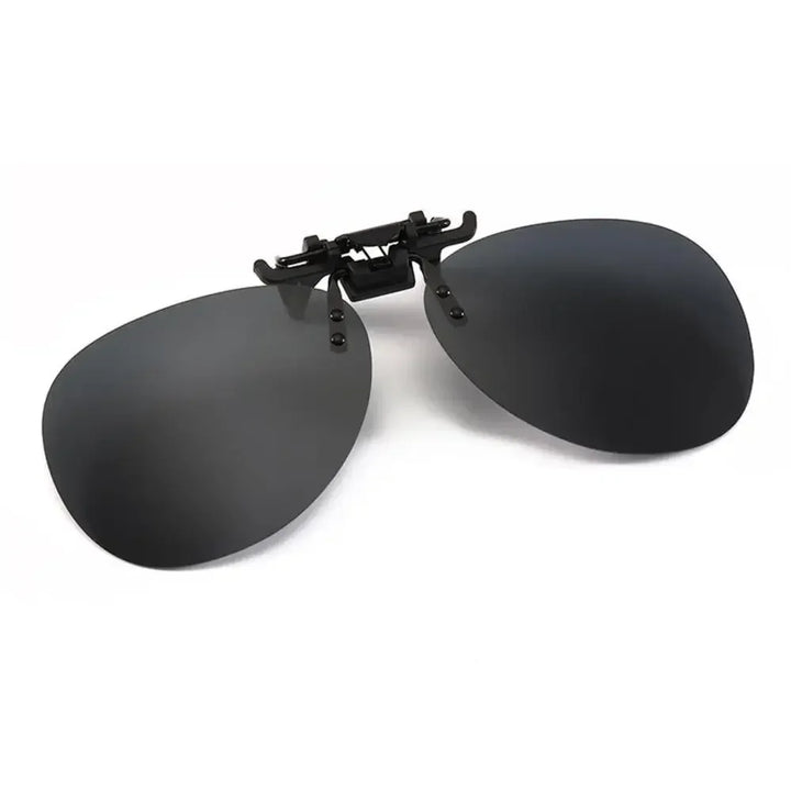 Clip-On Sunglasses Polarized UV400 Night Vision Driving Glasses Square Clip-Ons Anti-Glare Vintage Style 2026