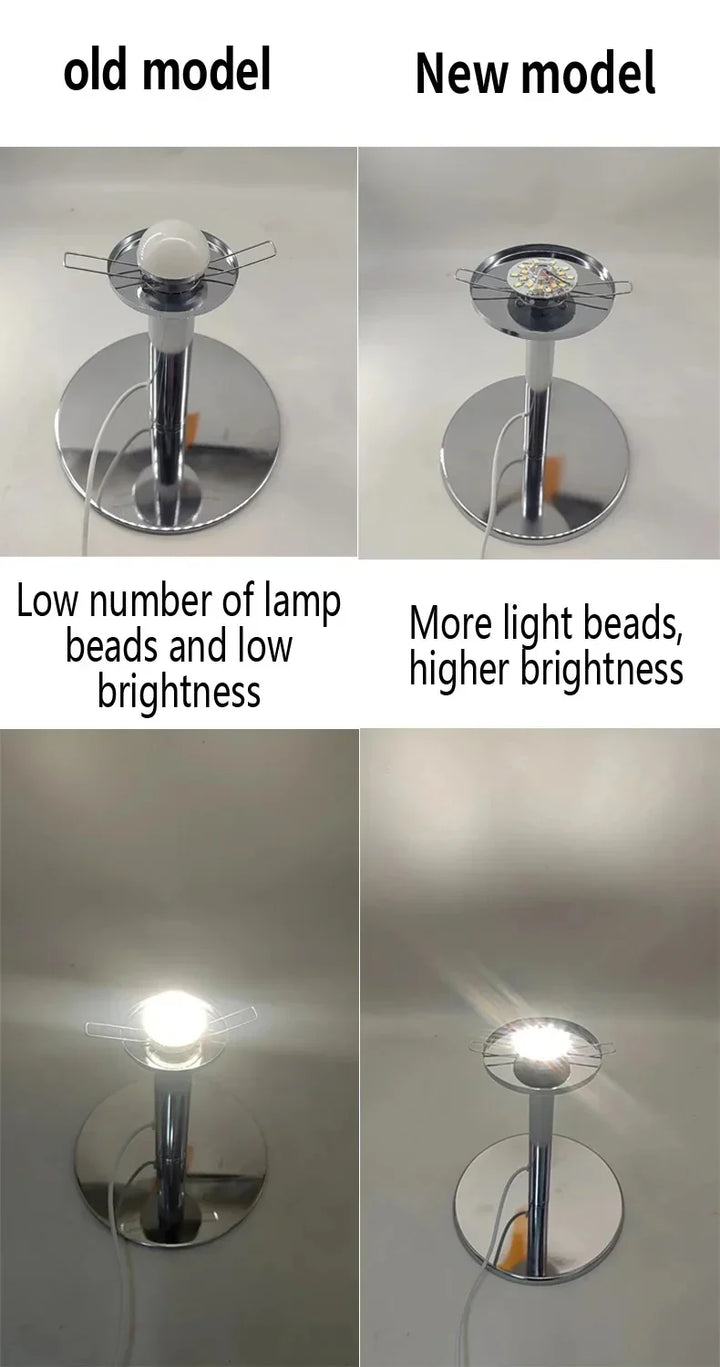 Macaron Glass Table Lamp Trichrome Night Light Eye Guard