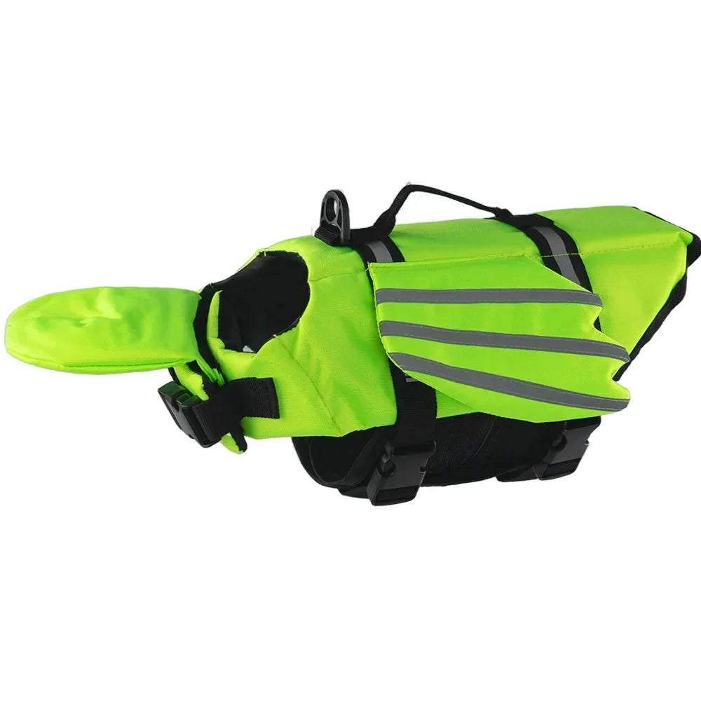 Dog Life Jacket with Chin Float &amp; Rescue Handle – Reflective Adjustable Oxford Swimming Vest All Sizes 2026