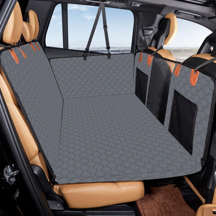 Waterproof Pet Car Seat Cover - Non-Slip Scratch-Proof Hammock Back Seat Protector for Dogs