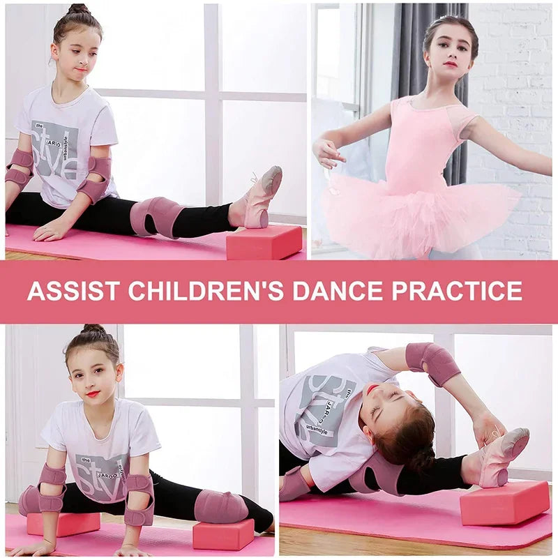 Yoga Fitness Blocks - EVA Pilates Bricks for Home Exercise, Reinforcement Mats &amp; Supplies