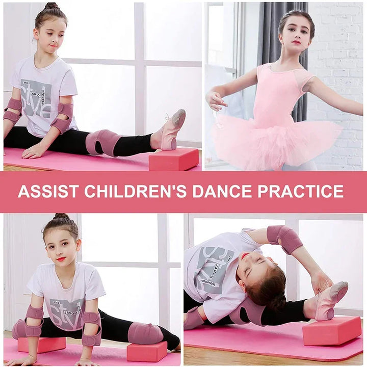 Yoga Fitness Blocks - EVA Pilates Bricks for Home Exercise, Reinforcement Mats &amp; Supplies