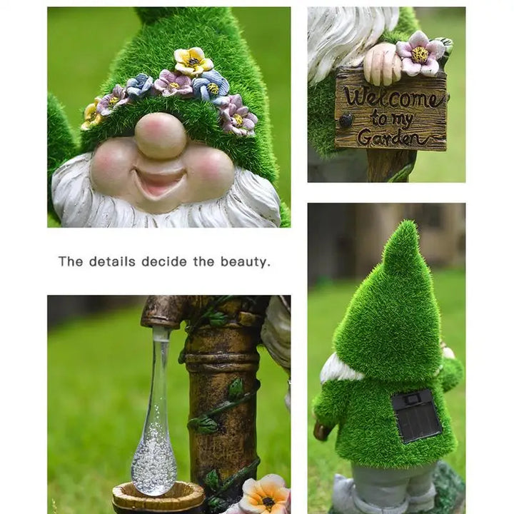 Solar Garden Gnomes With Lantern Outdoor Garden Statue Spring 2026 Trend Solar Powered Lighting