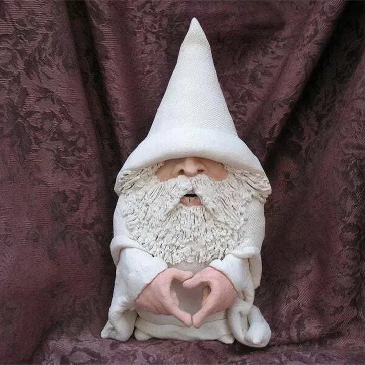Garden Gnome Statue Resin Provocative Middle Finger Figurine, Outdoor Garden Decor TikTok Viral Fall 2026 Gift