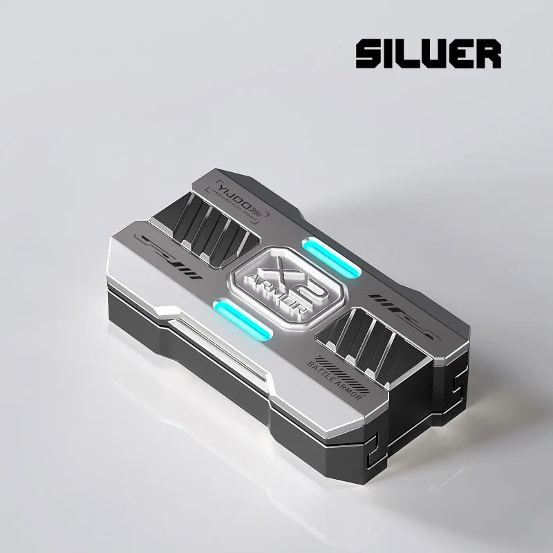 Luminous Push Slider Metal Fidget Toy EDC Stress Relief