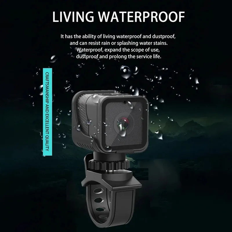 Mini Camera 1080P HD Waterproof Action Cam Outdoor Sports Fall 2025 Trend With WiFi Hotspot For Bike Riding